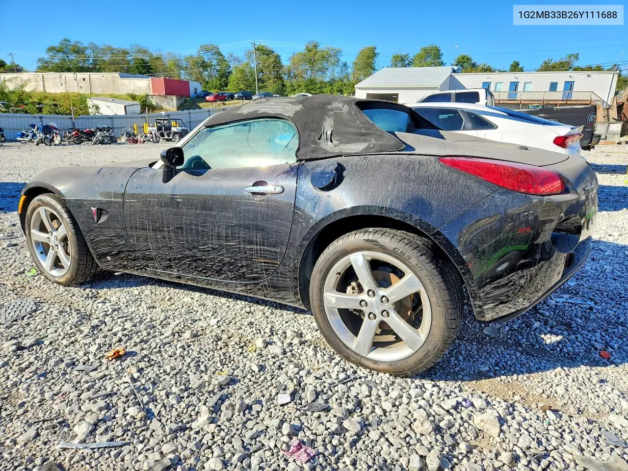 2006 PONTIAC SOLSTICE VIN 1G2MB33B26Y111688 — фото 2