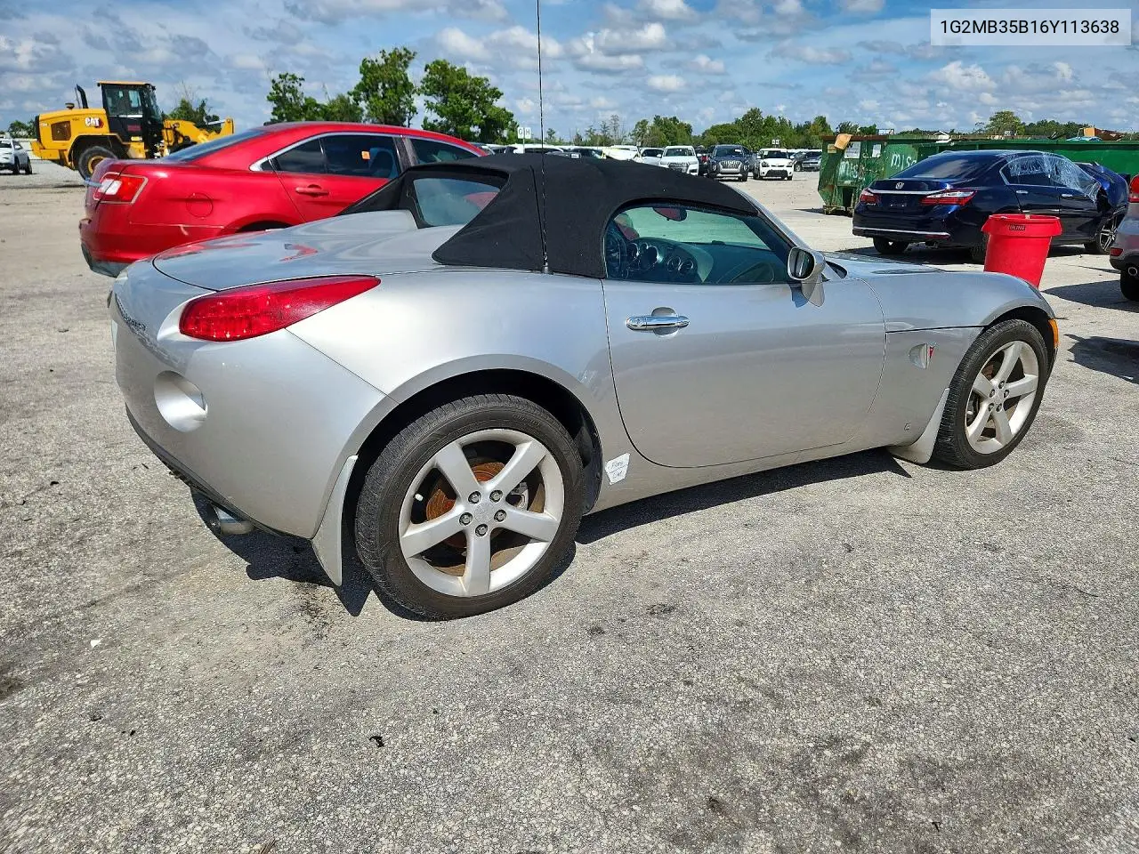2006 PONTIAC SOLSTICE VIN 1G2MB35B16Y113638 — фото 3