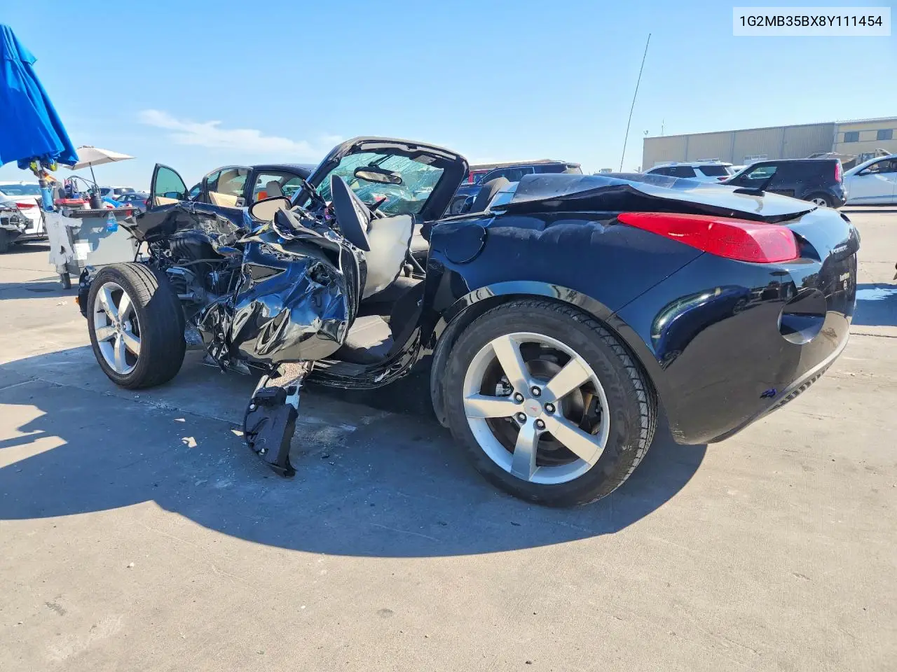 2008 PONTIAC SOLSTICE VIN 1G2MB35BX8Y111454 — фото 2