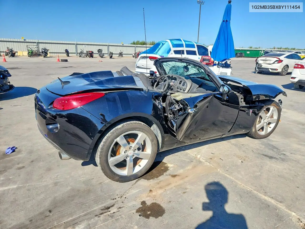 2008 PONTIAC SOLSTICE VIN 1G2MB35BX8Y111454 — фото 3