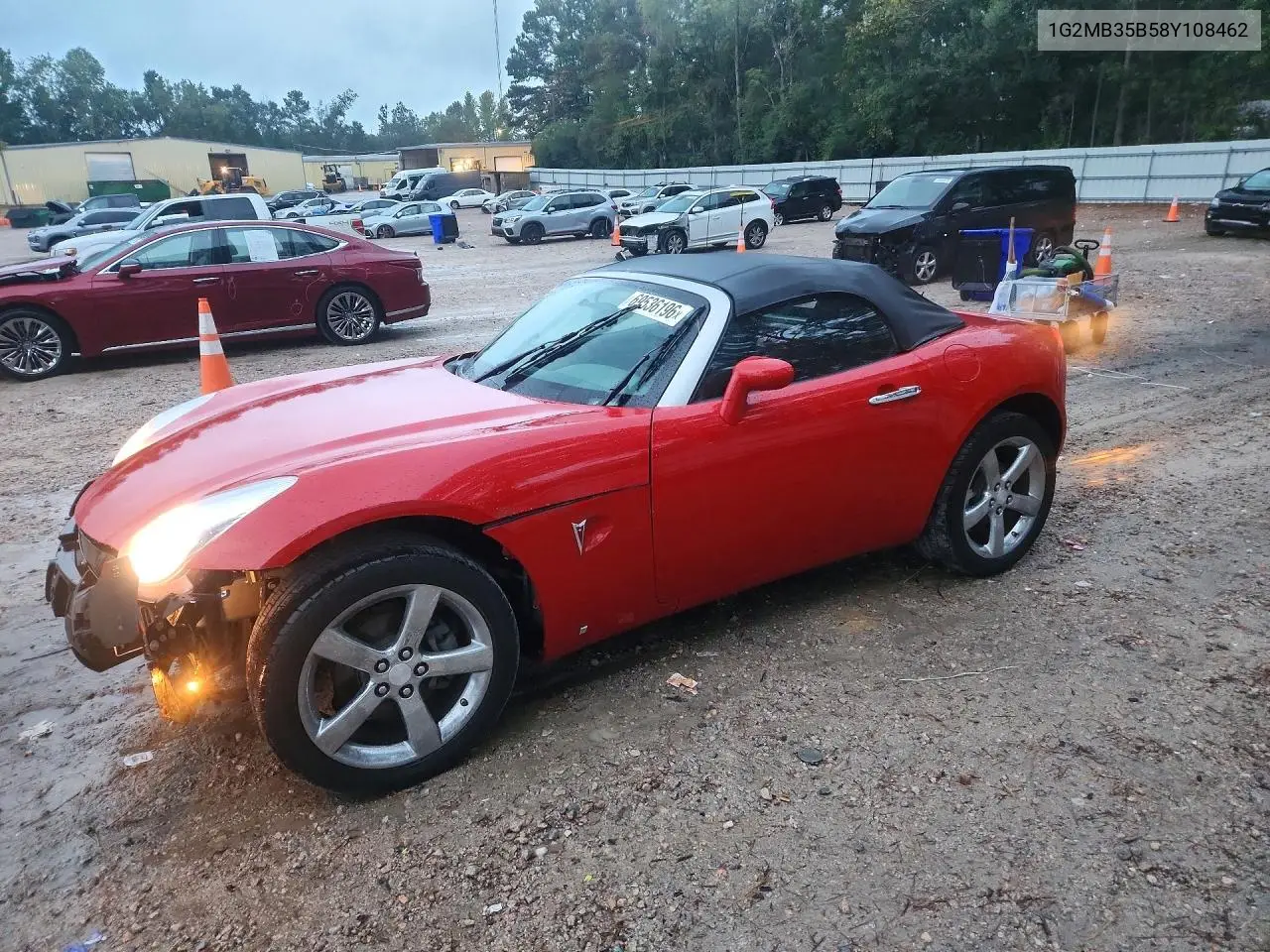 PONTIAC SOLSTICE 2008, VIN 1G2MB35B58Y108462