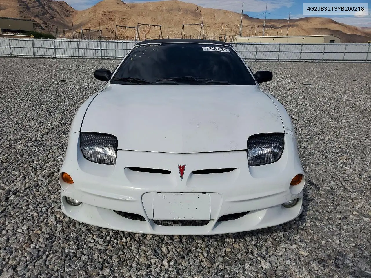 2000 PONTIAC SUNFIRE VIN 4G2JB32T3YB200218 — фото 5