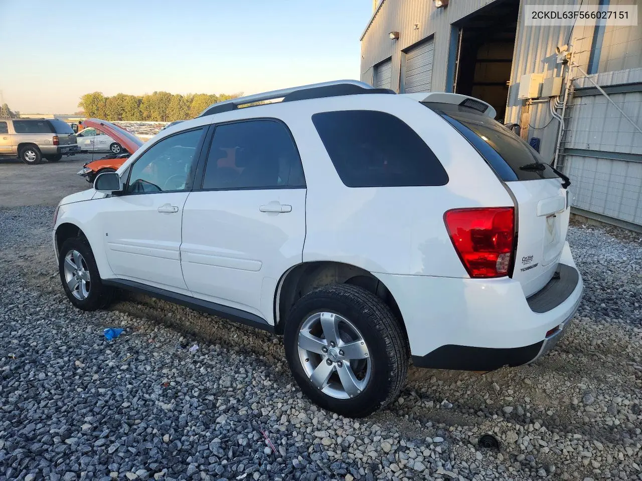 2006 PONTIAC TORRENT VIN 2CKDL63F566027151 — фото 2