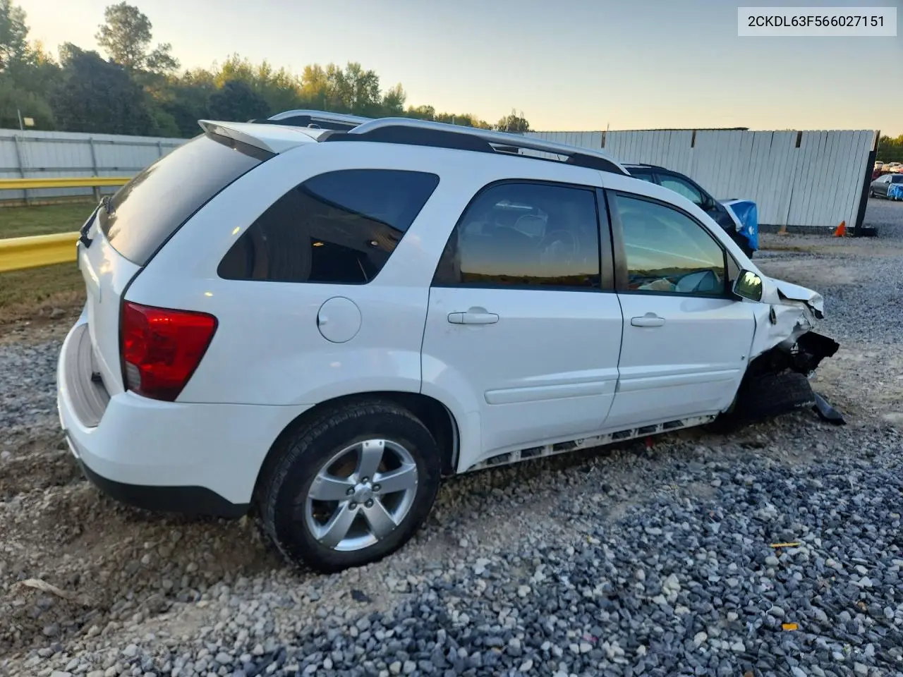 2006 PONTIAC TORRENT VIN 2CKDL63F566027151 — фото 3