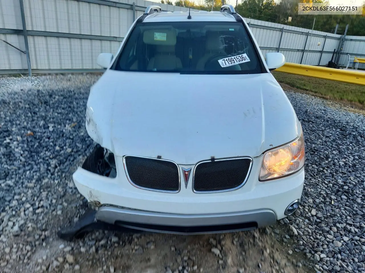 2006 PONTIAC TORRENT VIN 2CKDL63F566027151 — фото 5