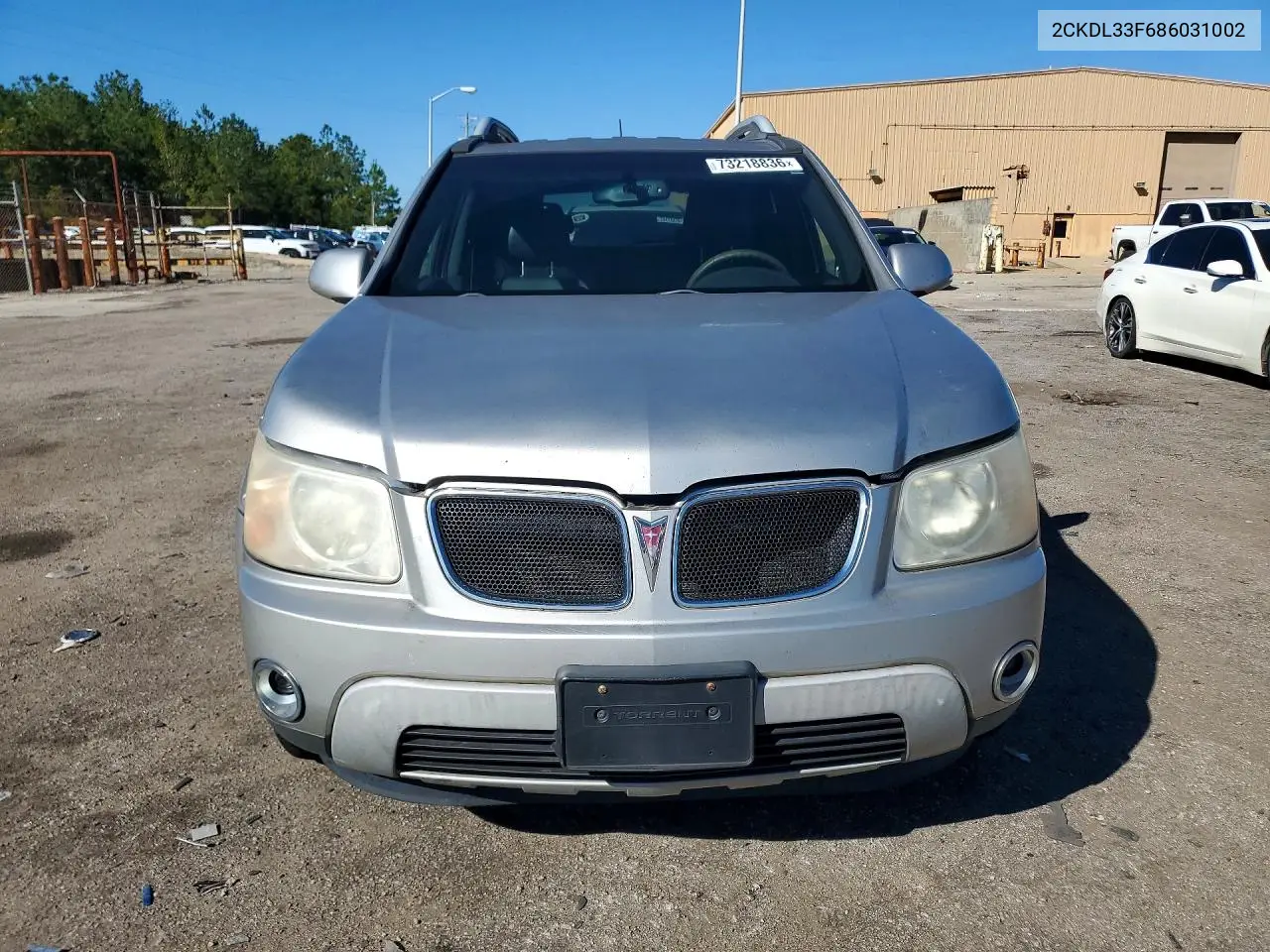 2008 PONTIAC TORRENT VIN 2CKDL33F686031002 — фото 5