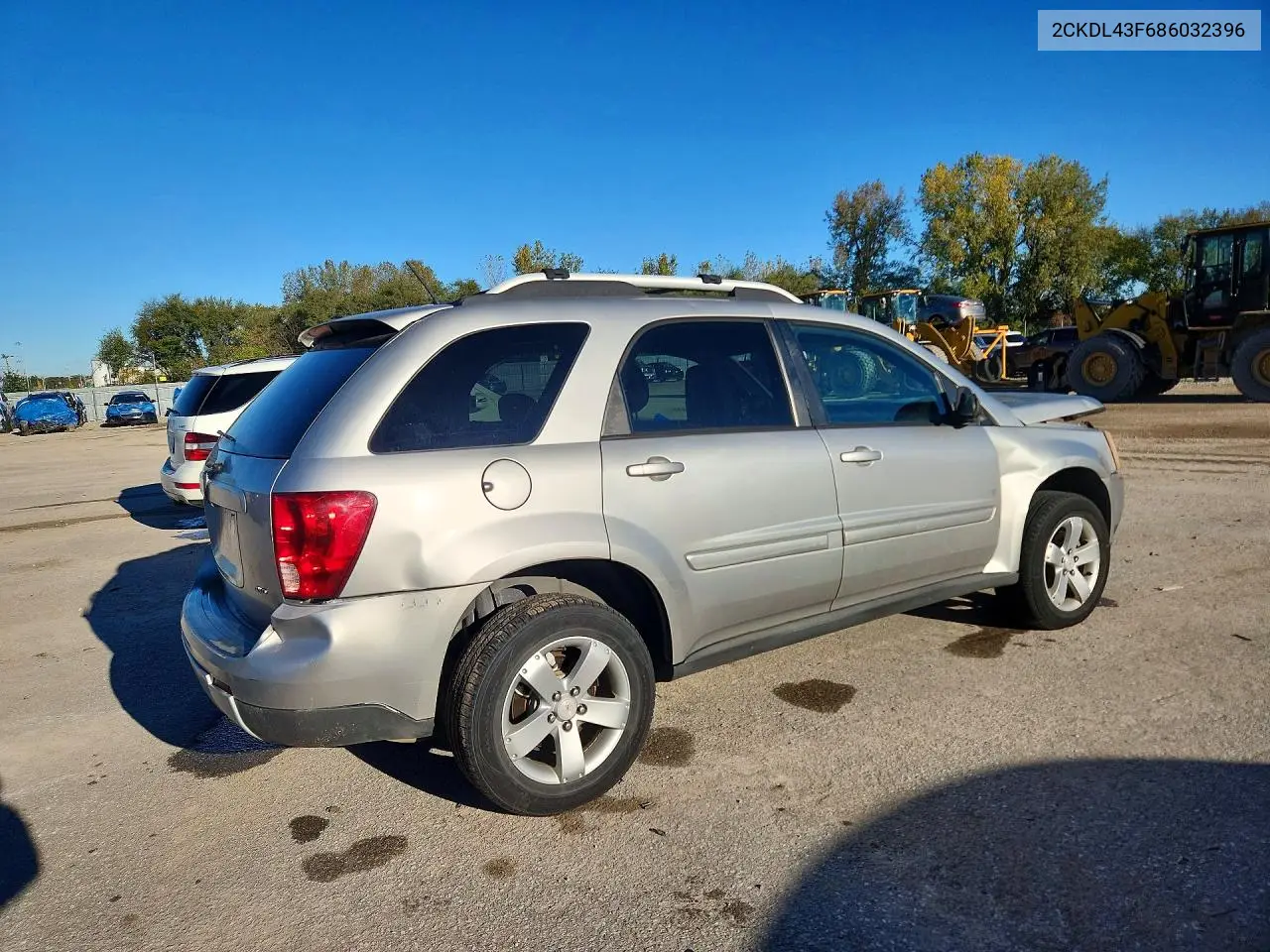 2008 PONTIAC TORRENT VIN 2CKDL43F686032396 — фото 3