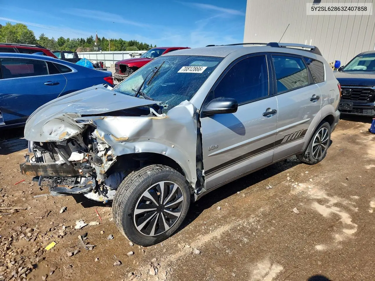 PONTIAC VIBE 2003, VIN 5Y2SL62863Z407858