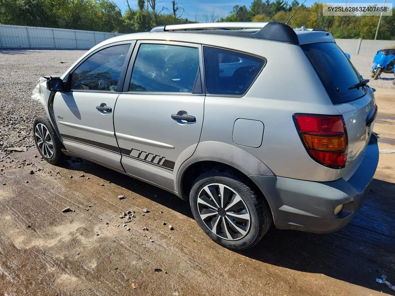 2003 PONTIAC VIBE VIN 5Y2SL62863Z407858 — фото 2