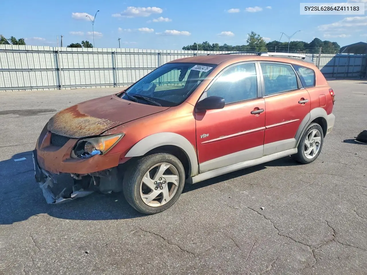 PONTIAC VIBE 2004, VIN 5Y2SL62864Z411183