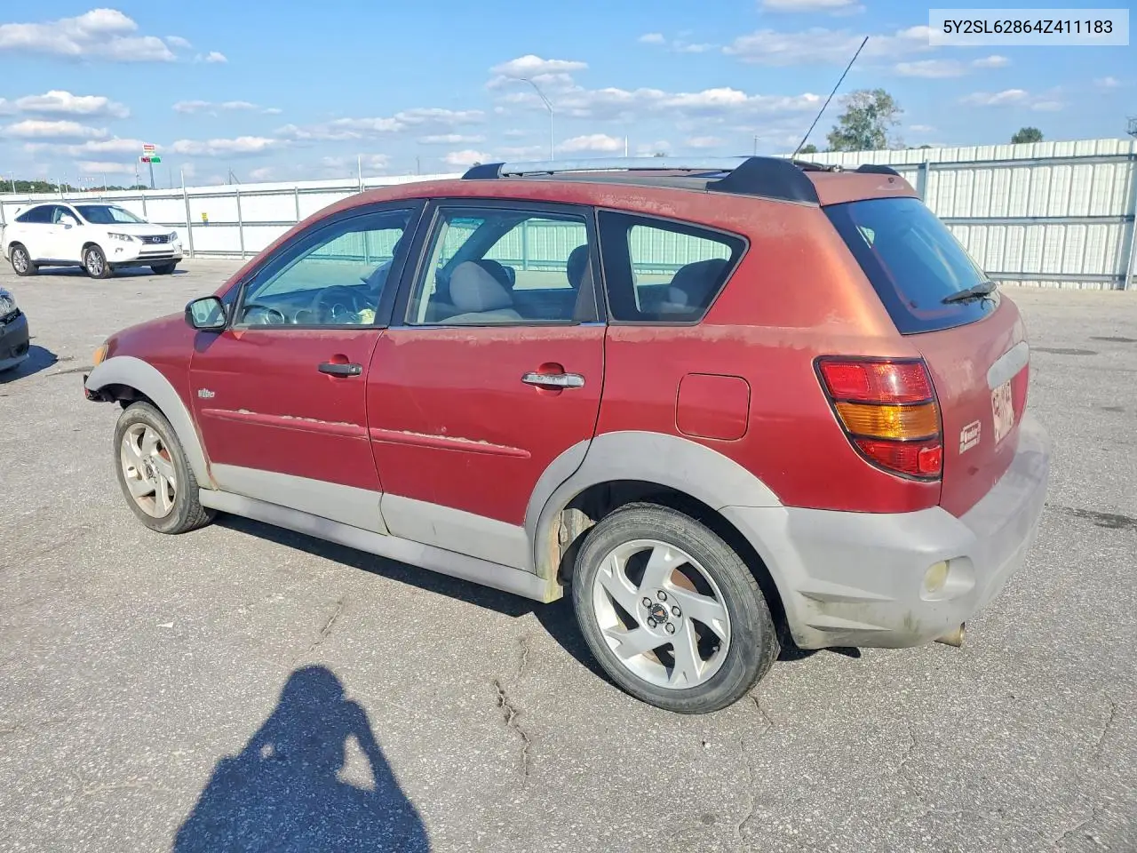 2004 PONTIAC VIBE VIN 5Y2SL62864Z411183 — фото 2