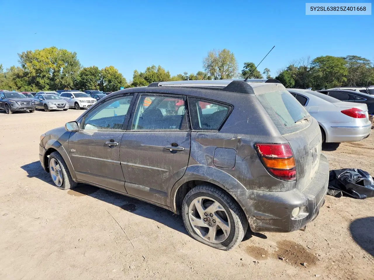 2005 PONTIAC VIBE VIN 5Y2SL63825Z401668 — фото 2