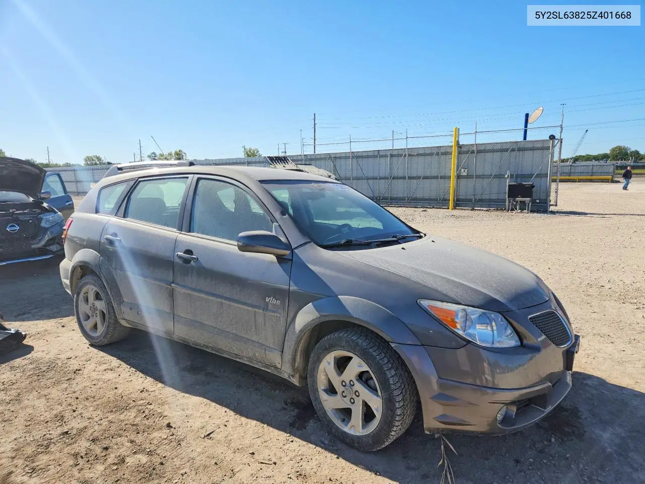 2005 PONTIAC VIBE VIN 5Y2SL63825Z401668 — фото 4
