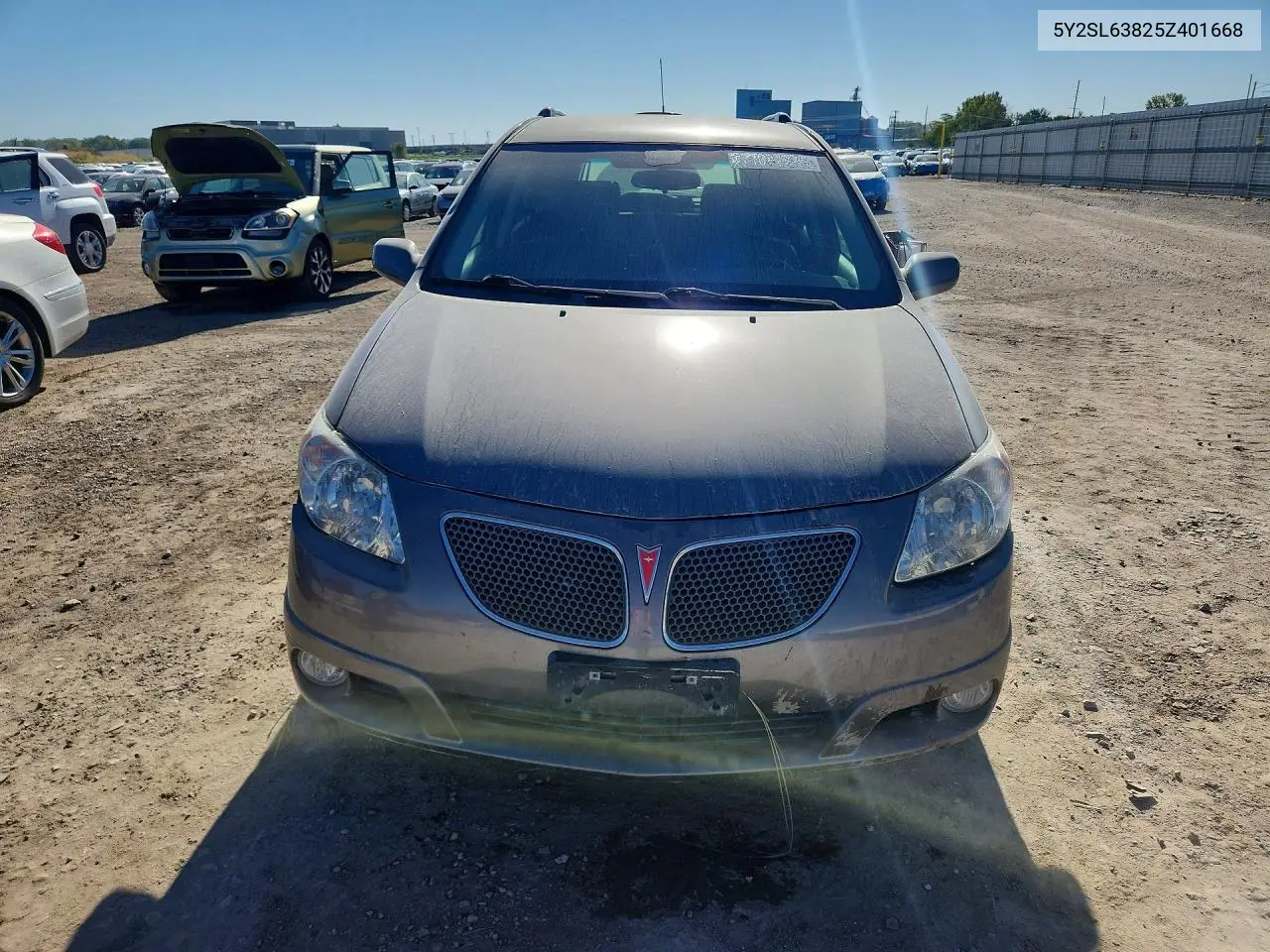 2005 PONTIAC VIBE VIN 5Y2SL63825Z401668 — фото 5