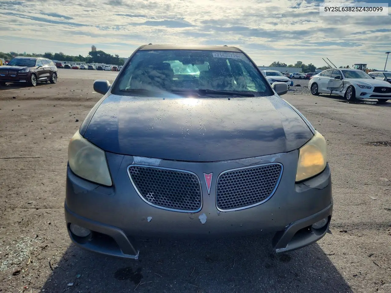 2005 PONTIAC VIBE VIN 5Y2SL63825Z430099 — фото 5