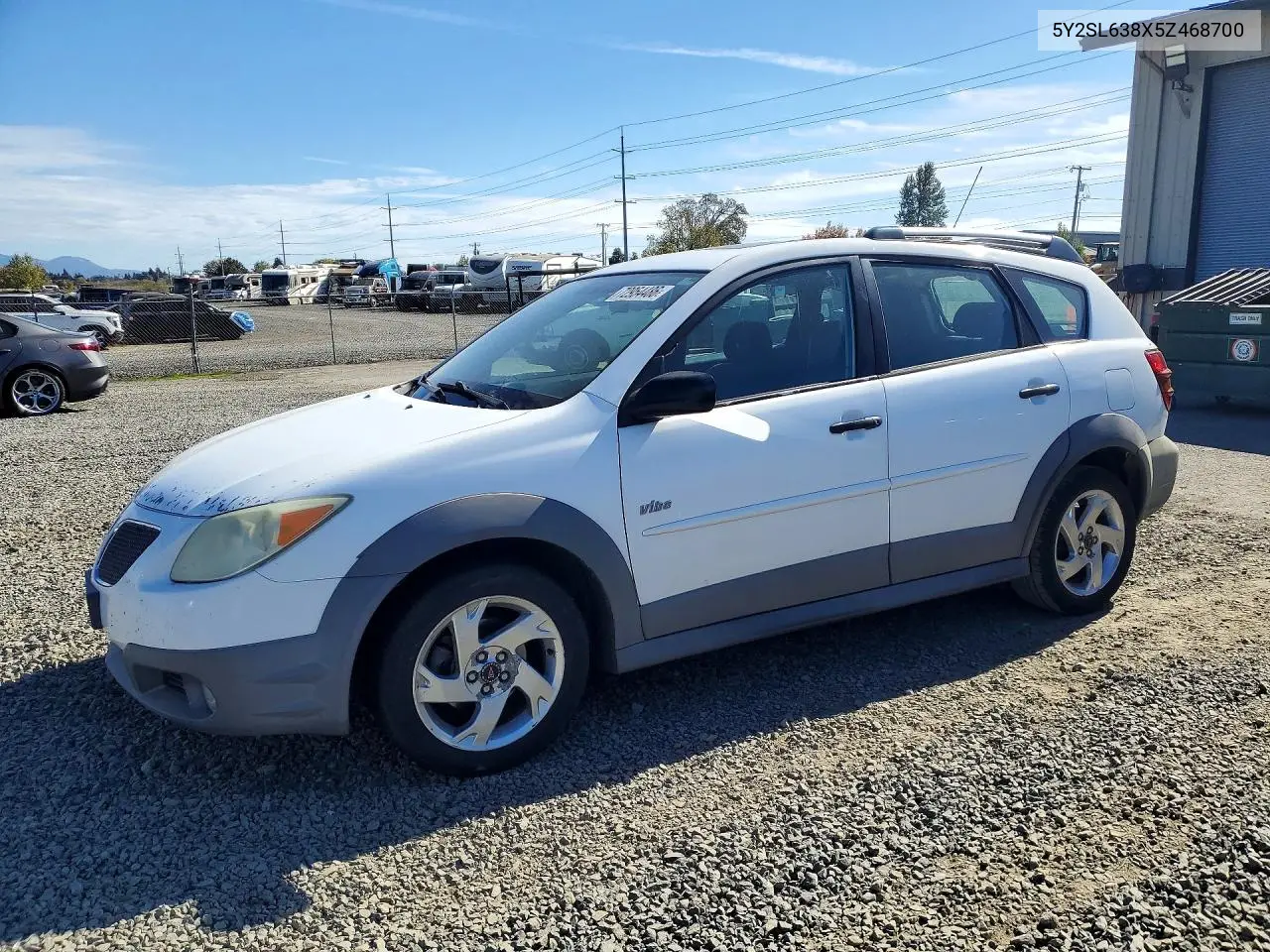 PONTIAC VIBE 2005, VIN 5Y2SL638X5Z468700
