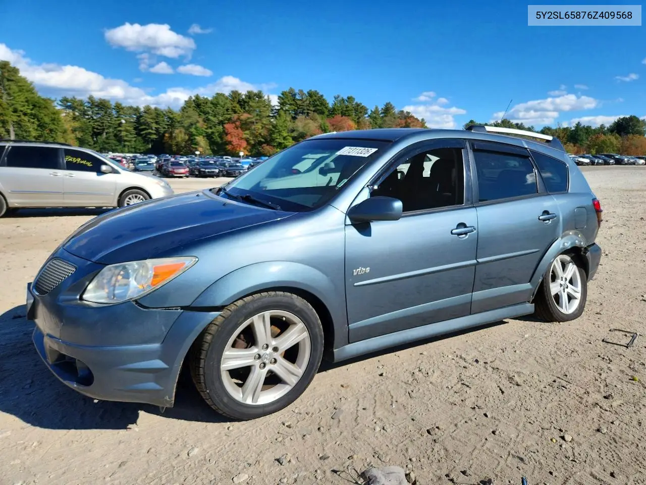 PONTIAC VIBE 2006, VIN 5Y2SL65876Z409568