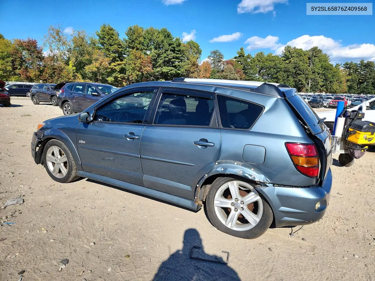 2006 PONTIAC VIBE VIN 5Y2SL65876Z409568 — фото 2