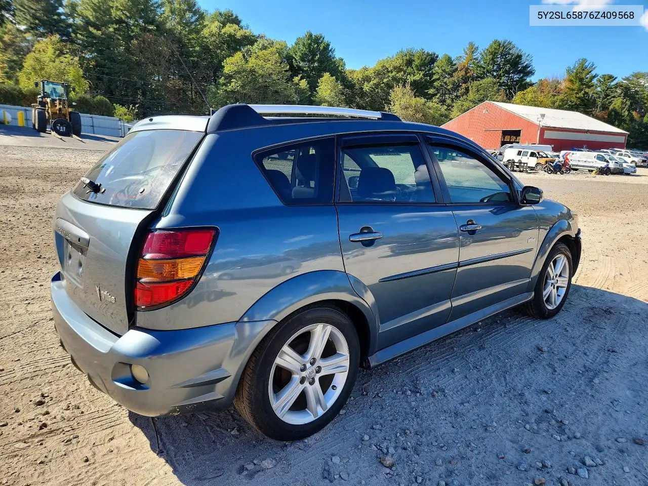 2006 PONTIAC VIBE VIN 5Y2SL65876Z409568 — фото 3