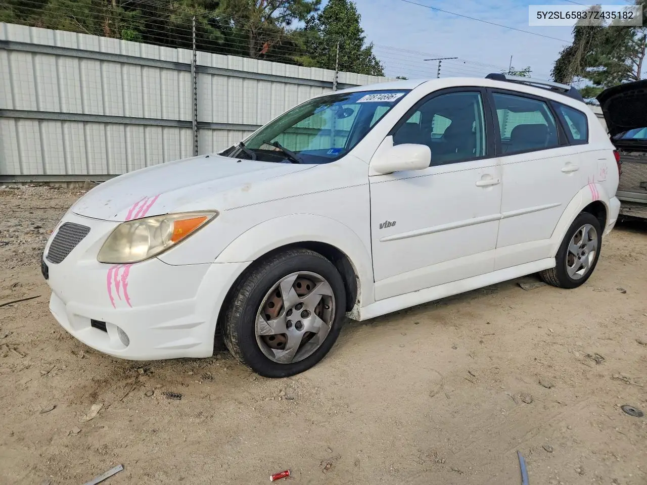 PONTIAC VIBE 2007, VIN 5Y2SL65837Z435182