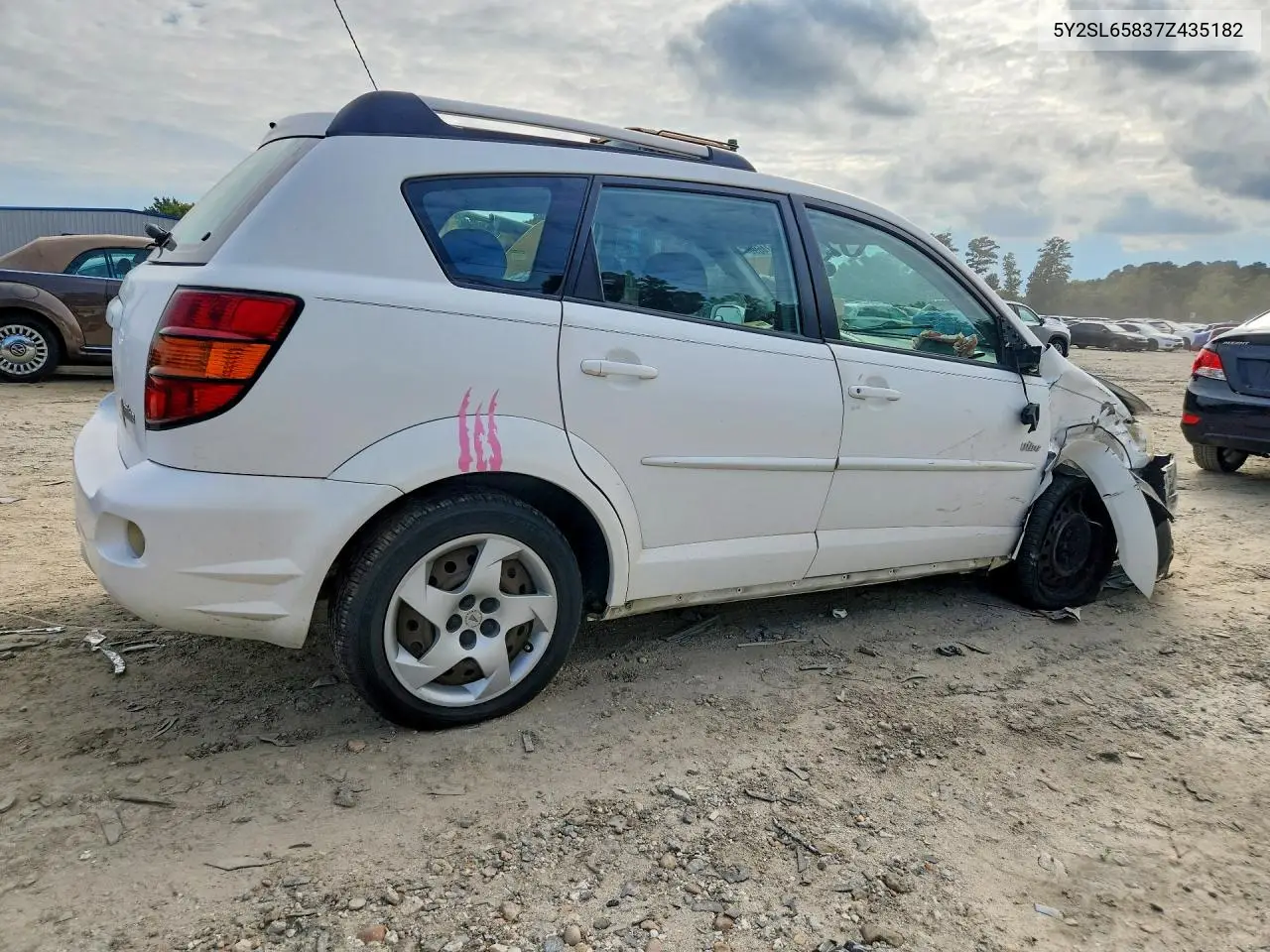 2007 PONTIAC VIBE VIN 5Y2SL65837Z435182 — фото 3