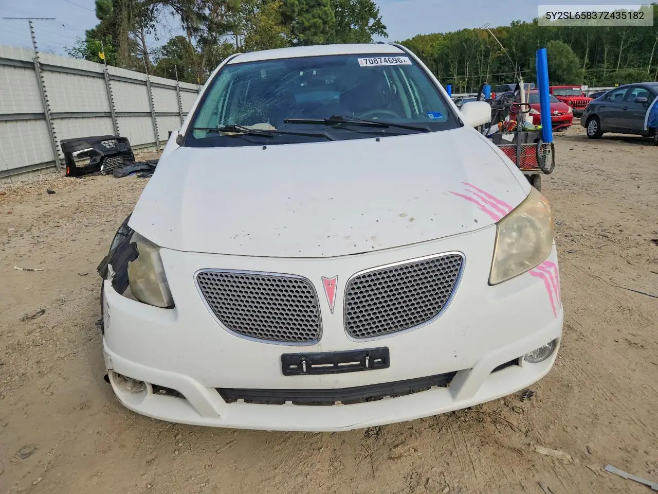2007 PONTIAC VIBE VIN 5Y2SL65837Z435182 — фото 5