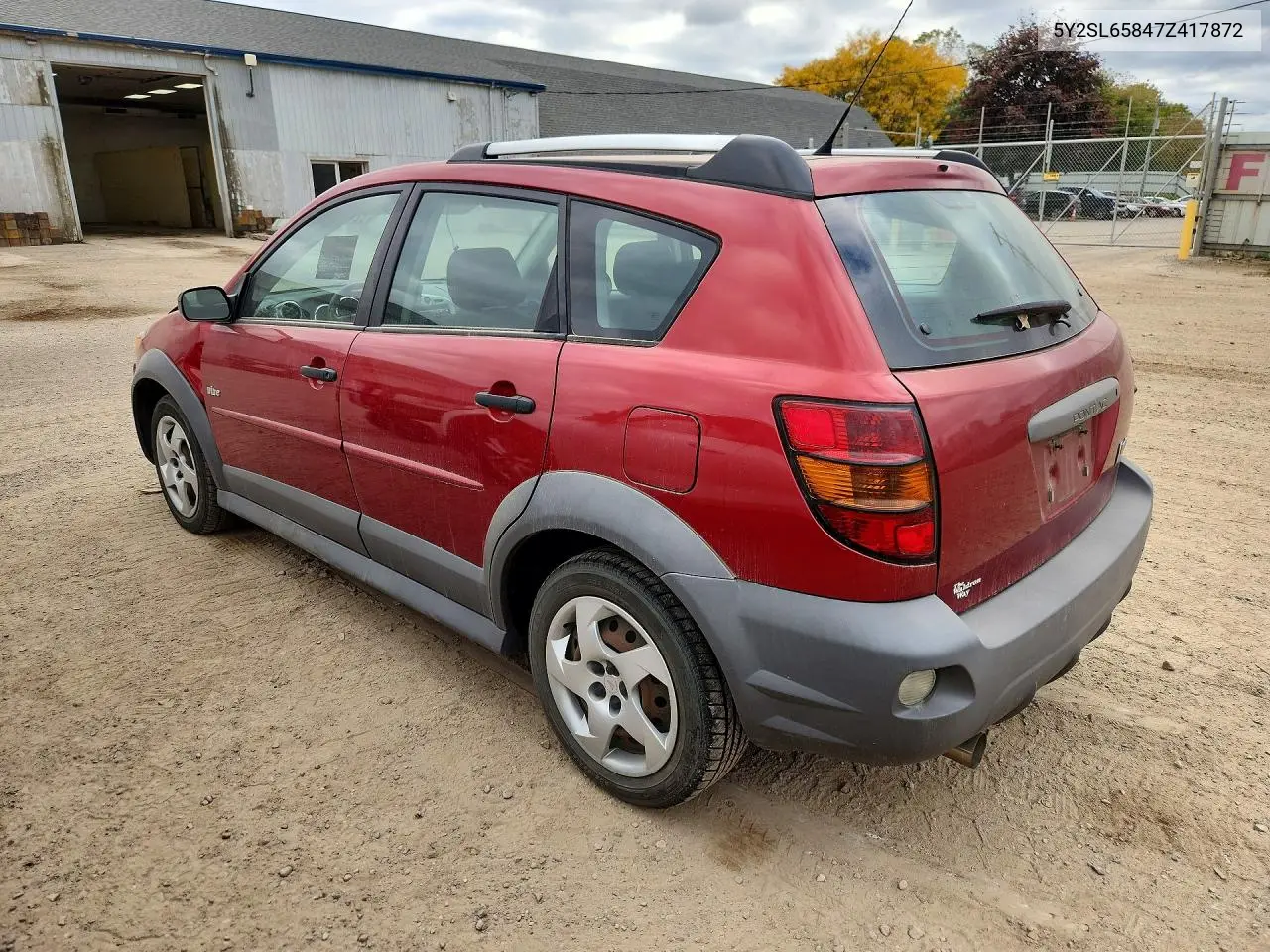 2007 PONTIAC VIBE VIN 5Y2SL65847Z417872 — фото 2