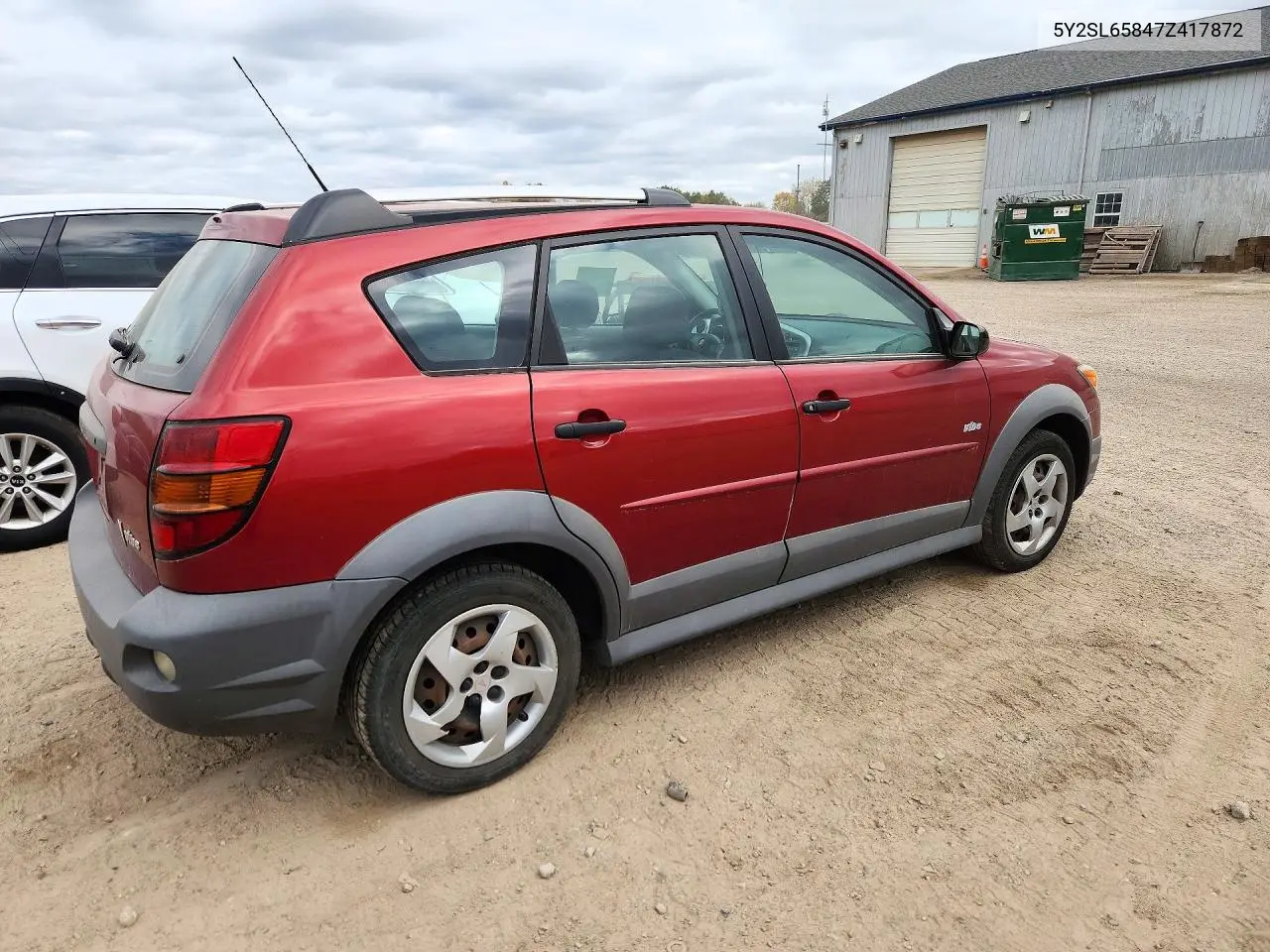 2007 PONTIAC VIBE VIN 5Y2SL65847Z417872 — фото 3