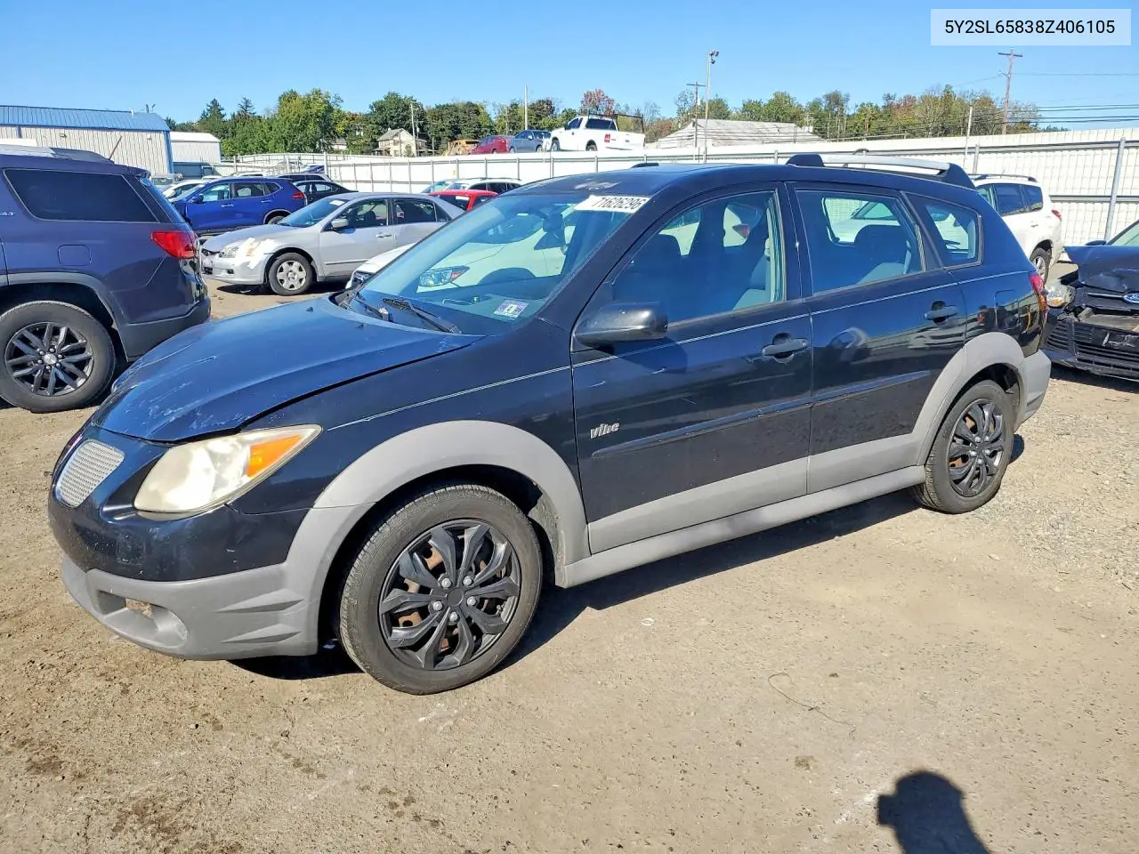 PONTIAC VIBE 2008, VIN 5Y2SL65838Z406105