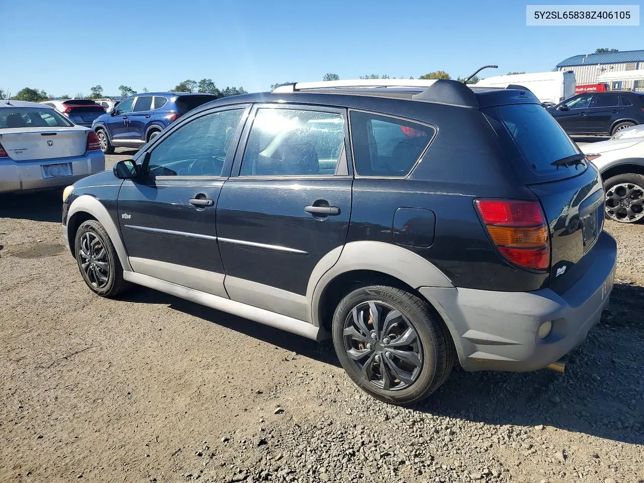 2008 PONTIAC VIBE VIN 5Y2SL65838Z406105 — фото 2