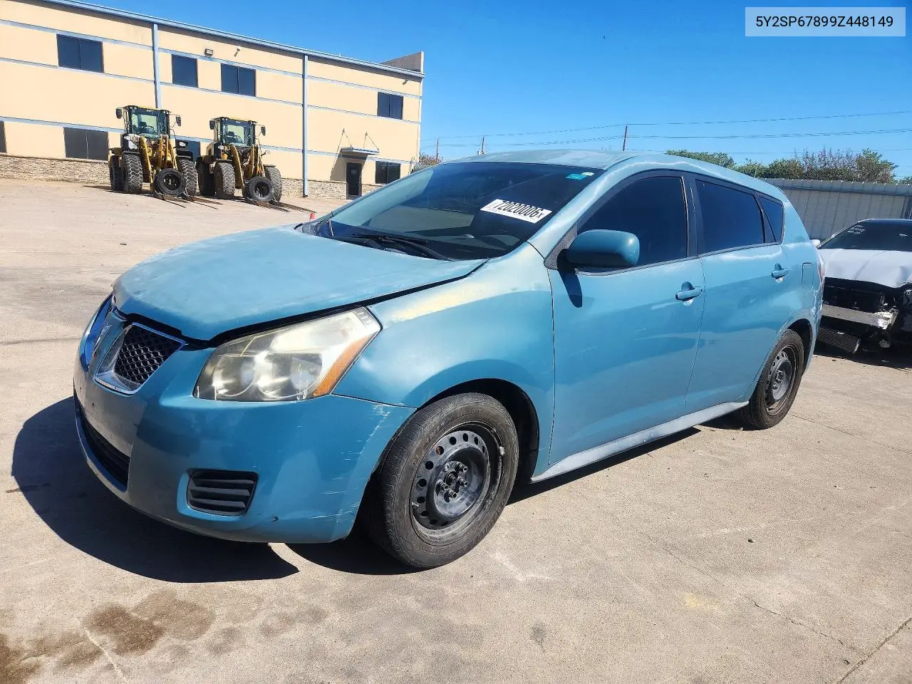 PONTIAC VIBE 2009, VIN 5Y2SP67899Z448149