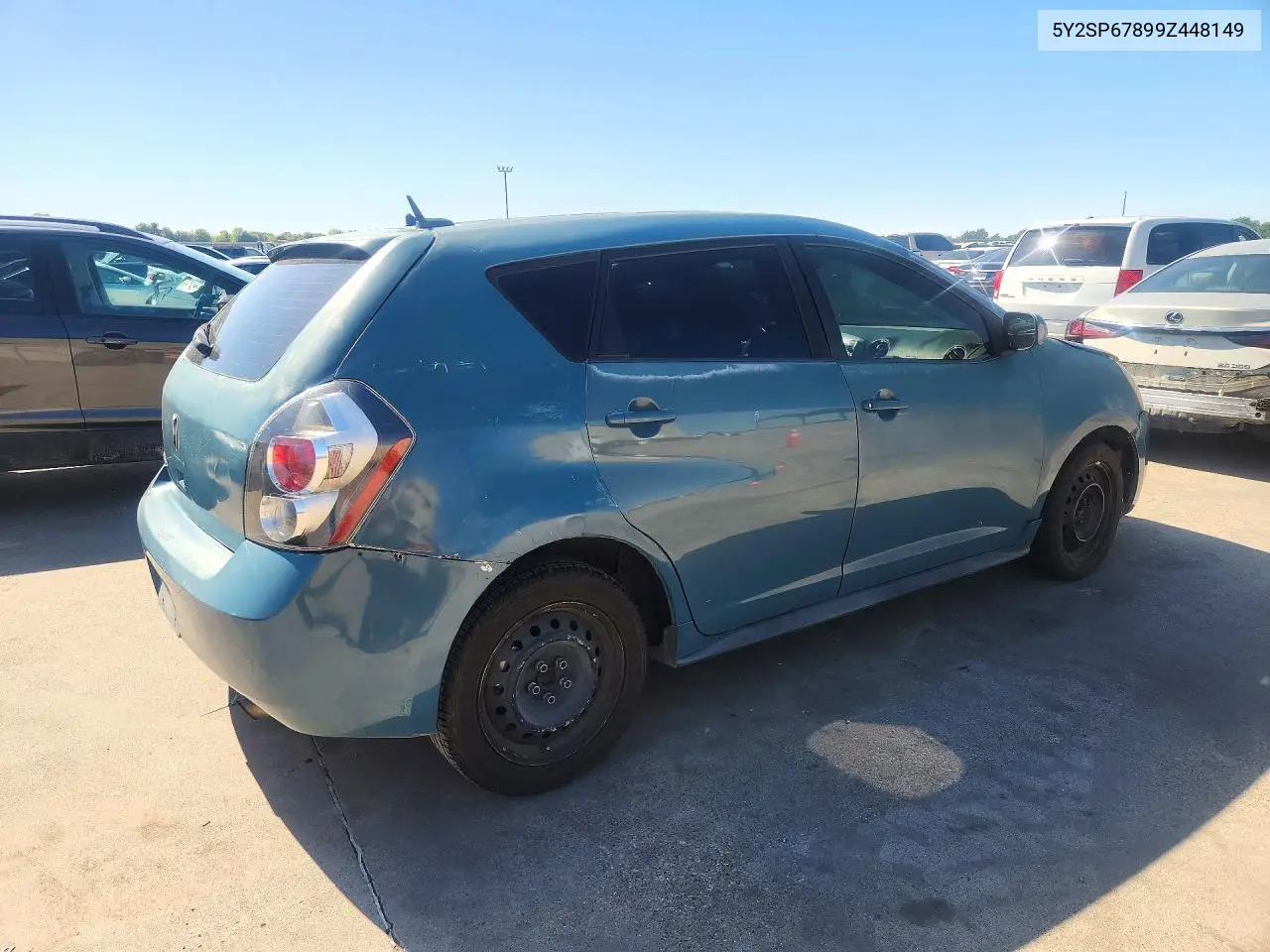 2009 PONTIAC VIBE VIN 5Y2SP67899Z448149 — фото 3