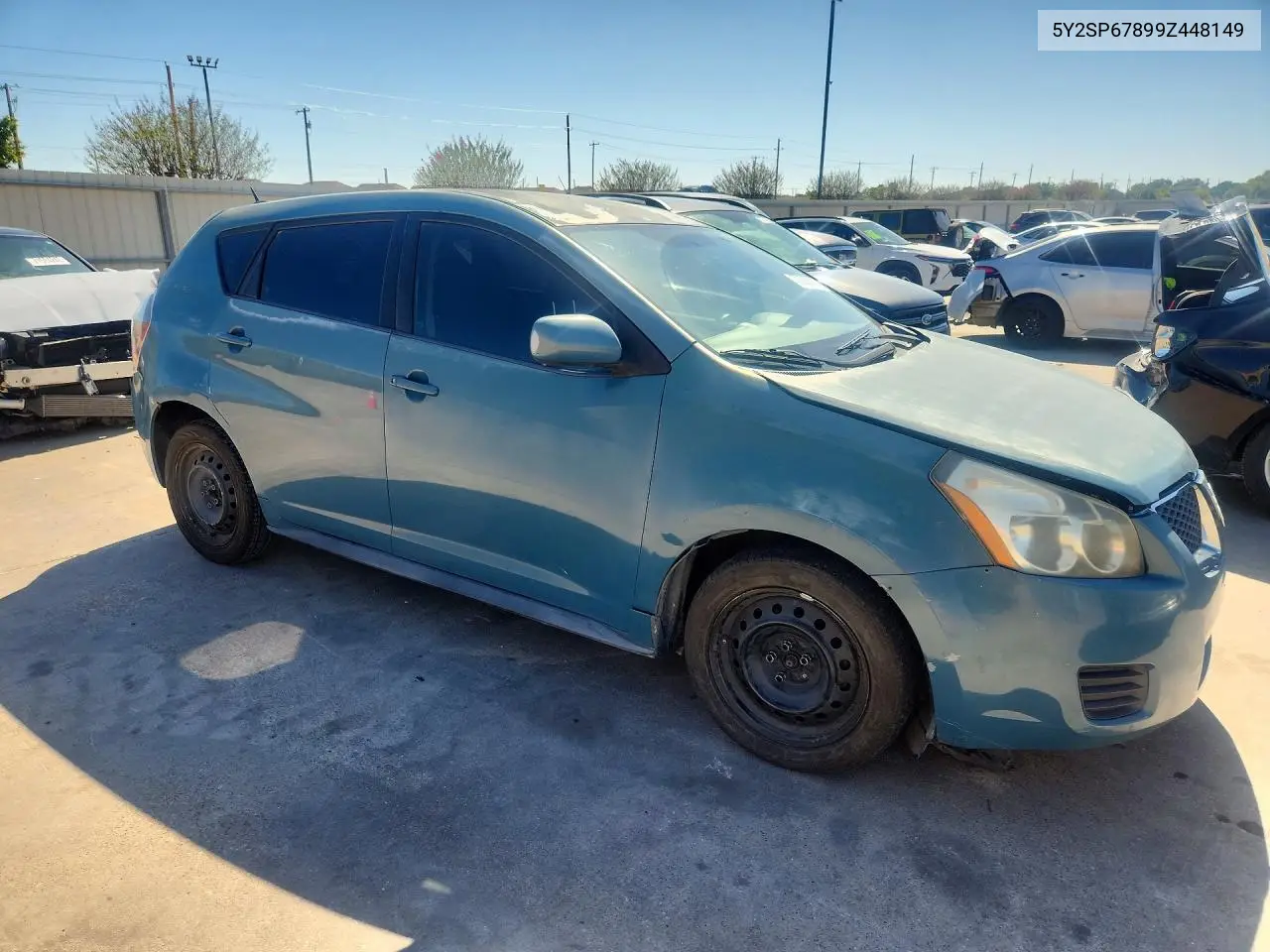 2009 PONTIAC VIBE VIN 5Y2SP67899Z448149 — фото 4