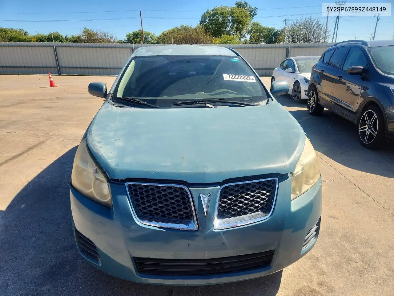 2009 PONTIAC VIBE VIN 5Y2SP67899Z448149 — фото 5