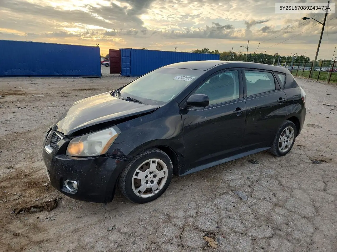 PONTIAC VIBE 2009, VIN 5Y2SL67089Z434734