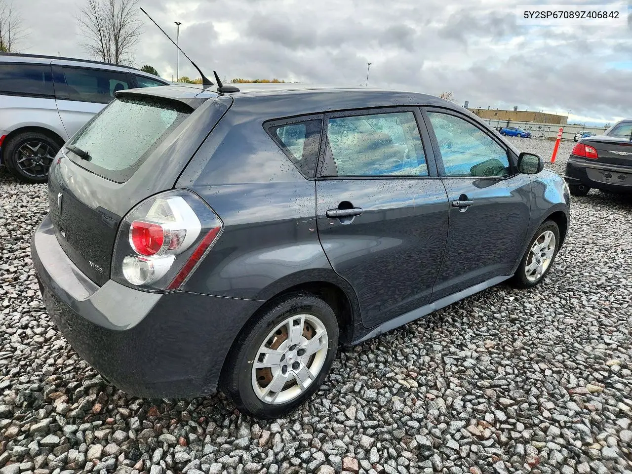 2009 PONTIAC VIBE VIN 5Y2SP67089Z406842 — фото 3