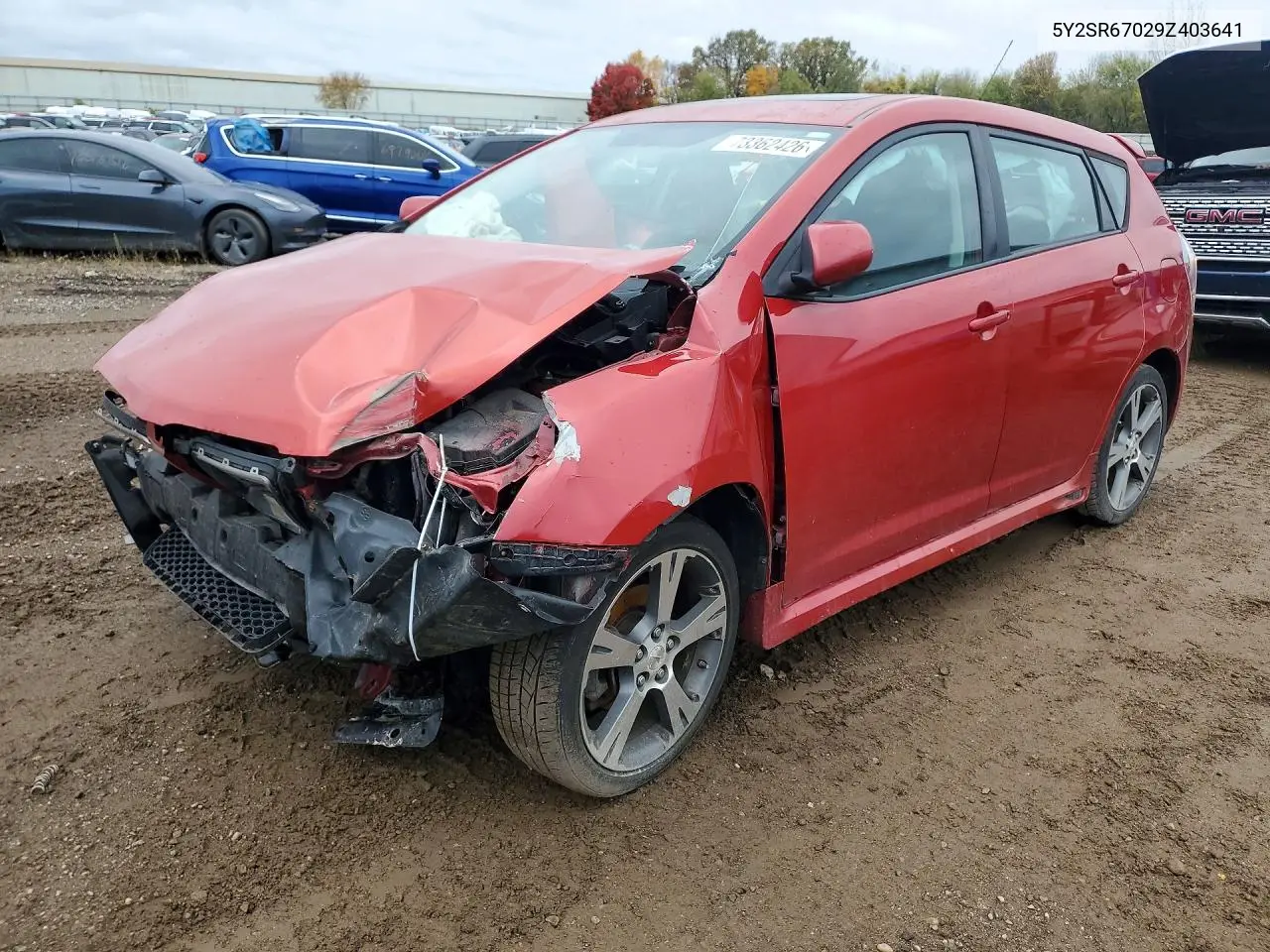 PONTIAC VIBE 2009, VIN 5Y2SR67029Z403641