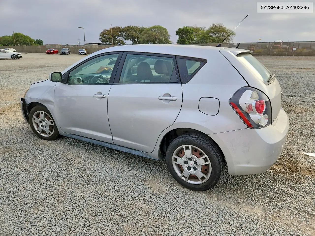 2010 PONTIAC VIBE VIN 5Y2SP6E01AZ403286 — фото 2