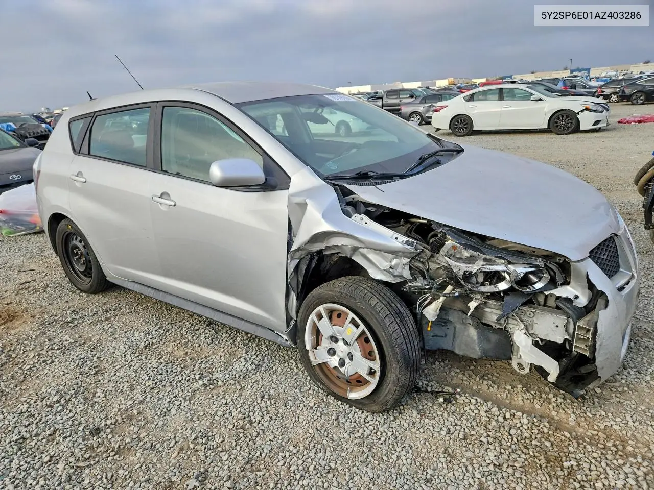 2010 PONTIAC VIBE VIN 5Y2SP6E01AZ403286 — фото 4