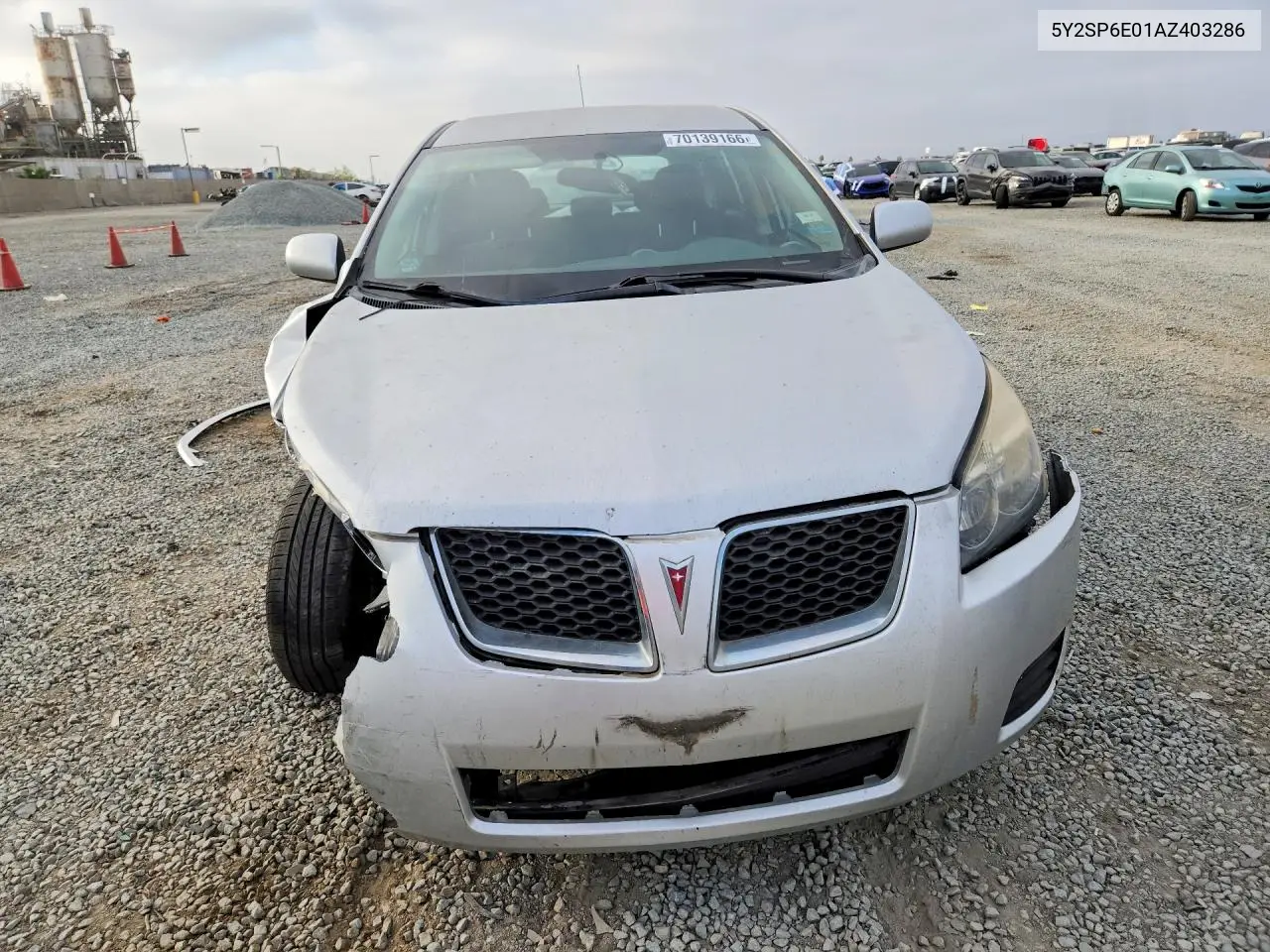 2010 PONTIAC VIBE VIN 5Y2SP6E01AZ403286 — фото 5