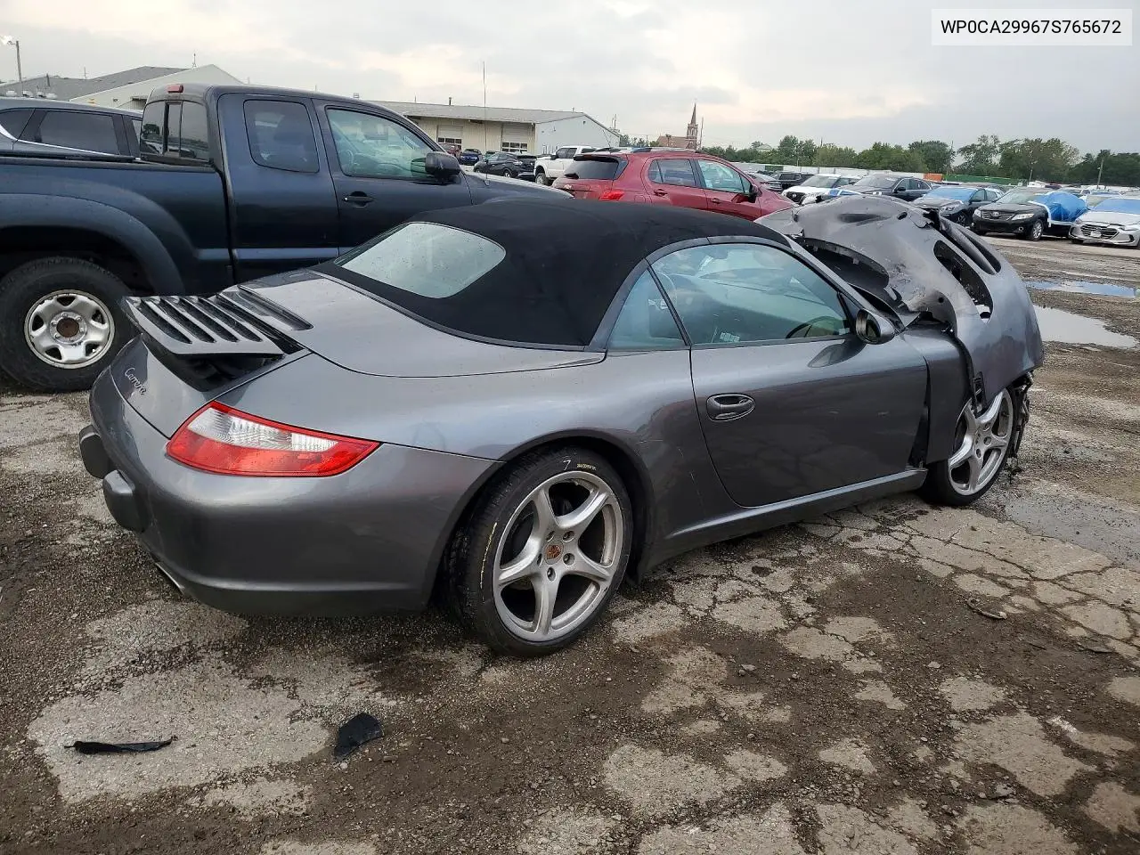 2007 PORSCHE 911 VIN WP0CA29967S765672 — фото 3