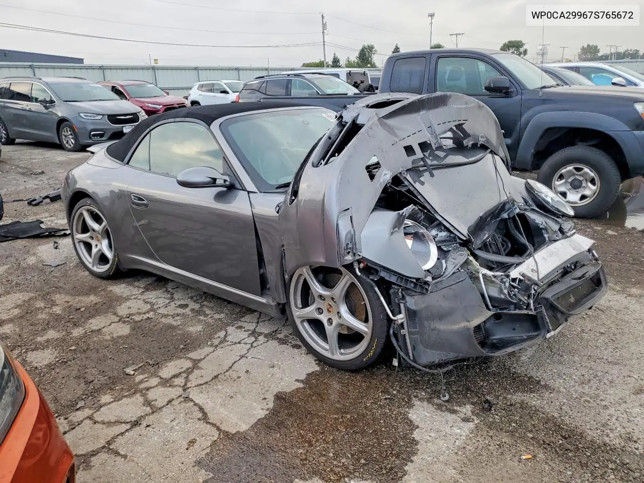 2007 PORSCHE 911 VIN WP0CA29967S765672 — фото 4
