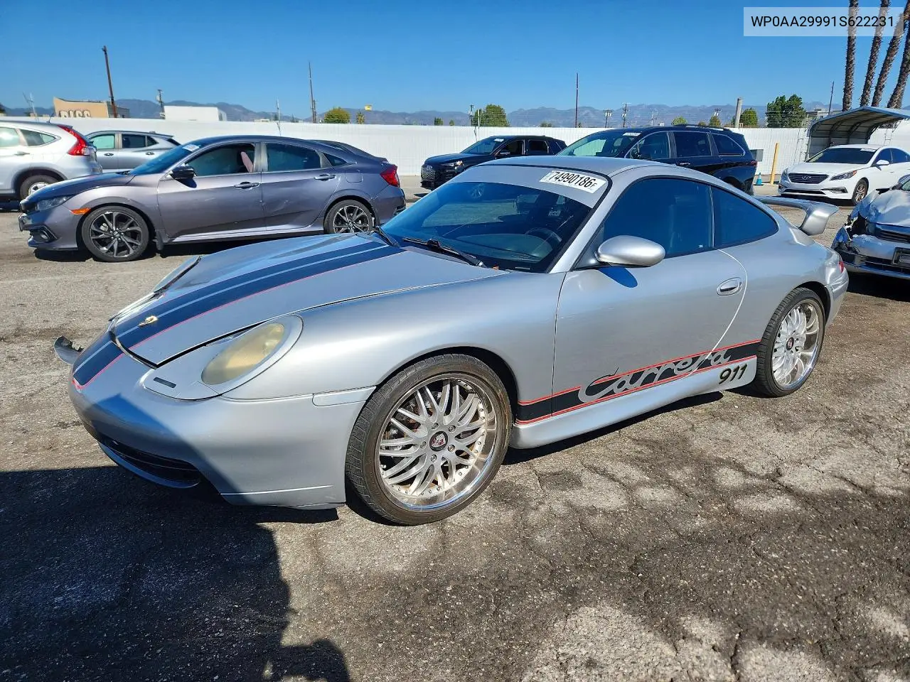 PORSCHE 911 2001, VIN WP0AA29991S622231