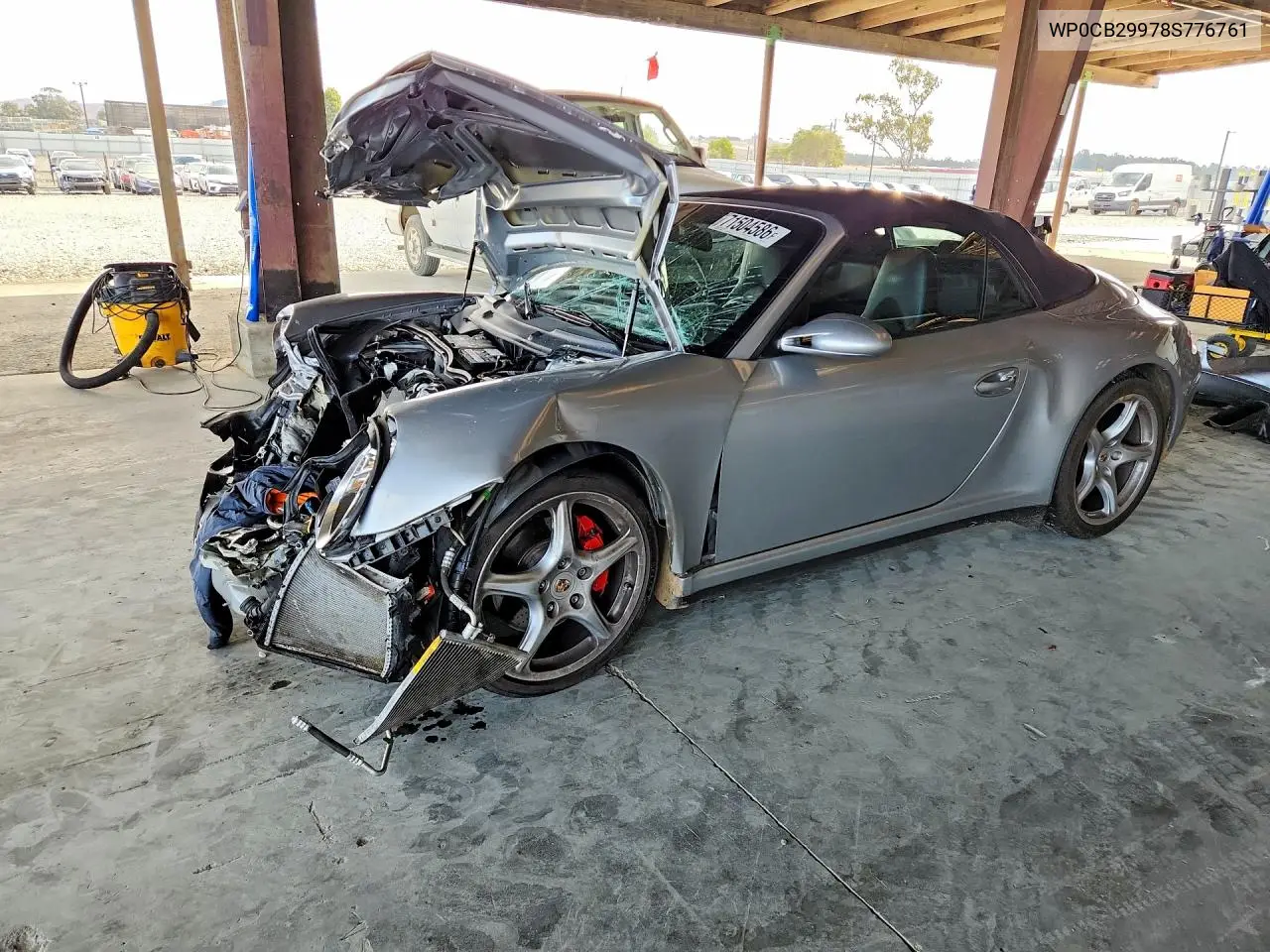 PORSCHE 911 2008, VIN WP0CB29978S776761