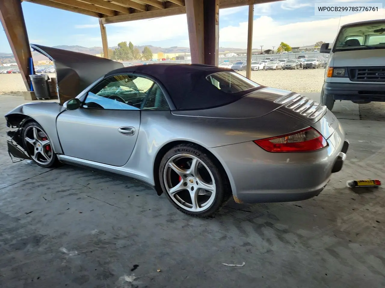 2008 PORSCHE 911 VIN WP0CB29978S776761 — фото 2