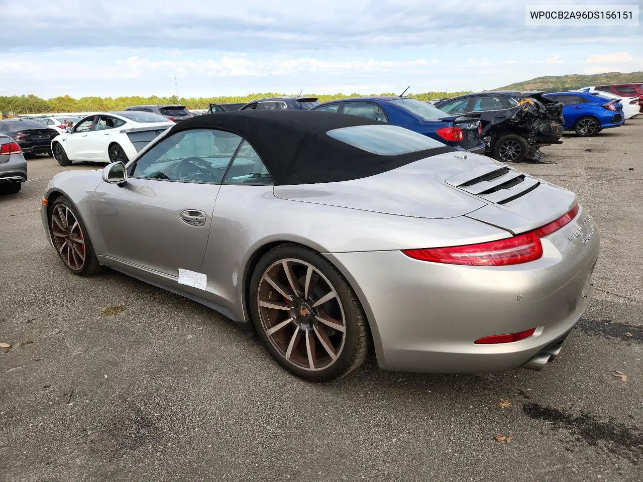 2013 PORSCHE 911 VIN WP0CB2A96DS156151 — фото 2