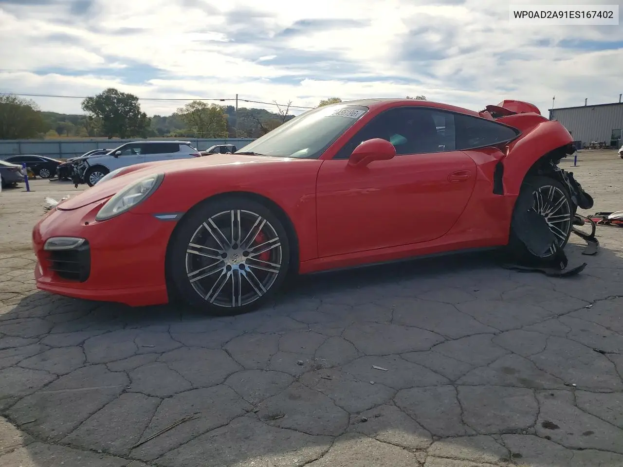 PORSCHE 911 2014, VIN WP0AD2A91ES167402