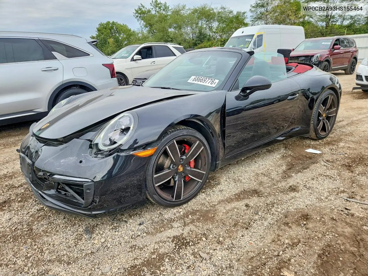 PORSCHE 911 2017, VIN WP0CB2A93HS155464