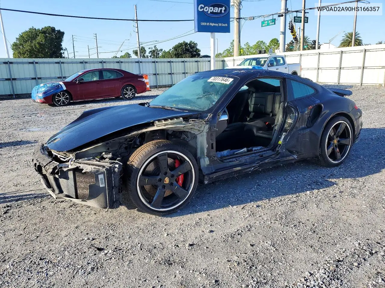 PORSCHE 911 2017, VIN WP0AD2A90HS166357