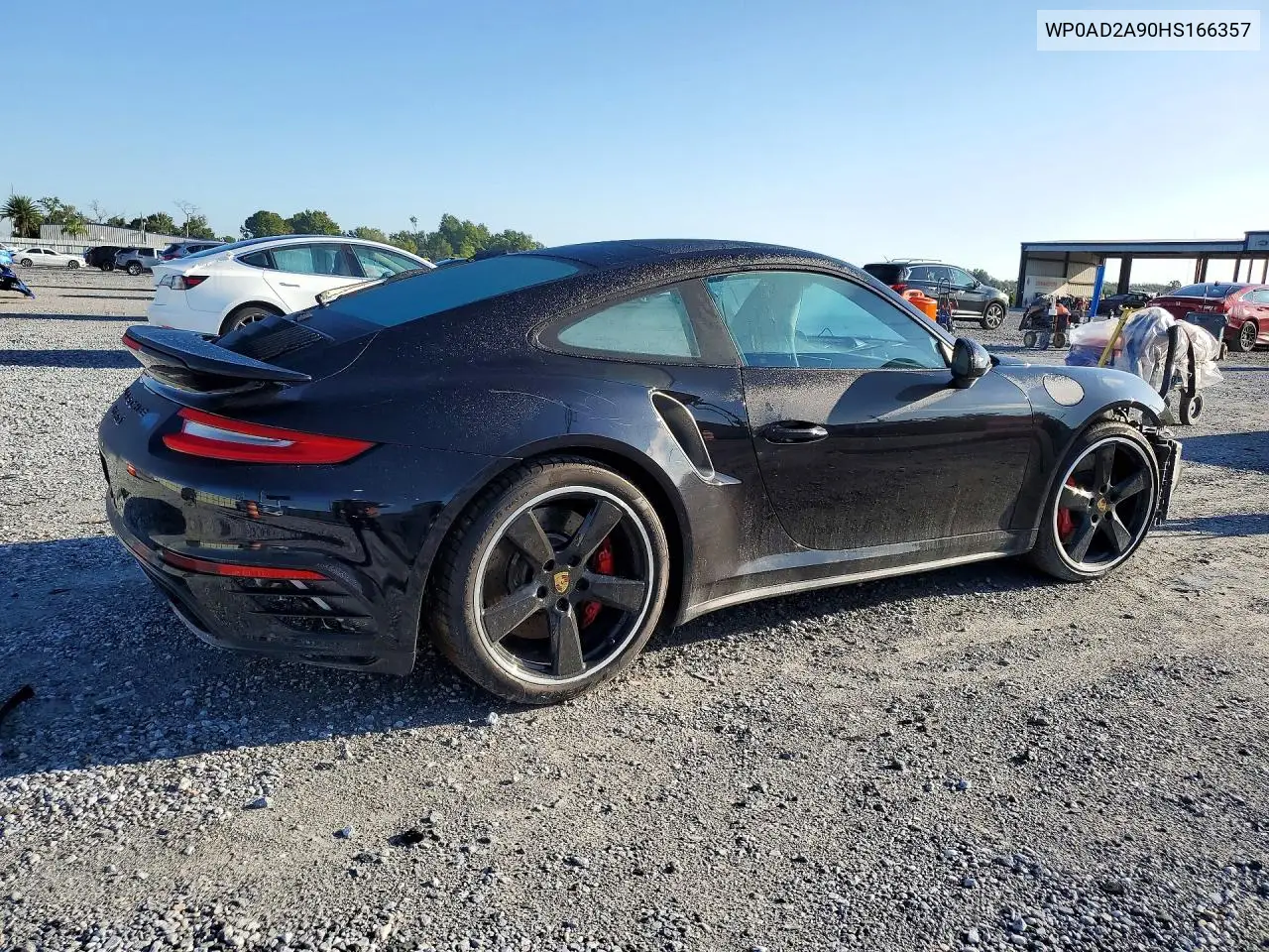 2017 PORSCHE 911 VIN WP0AD2A90HS166357 — фото 3
